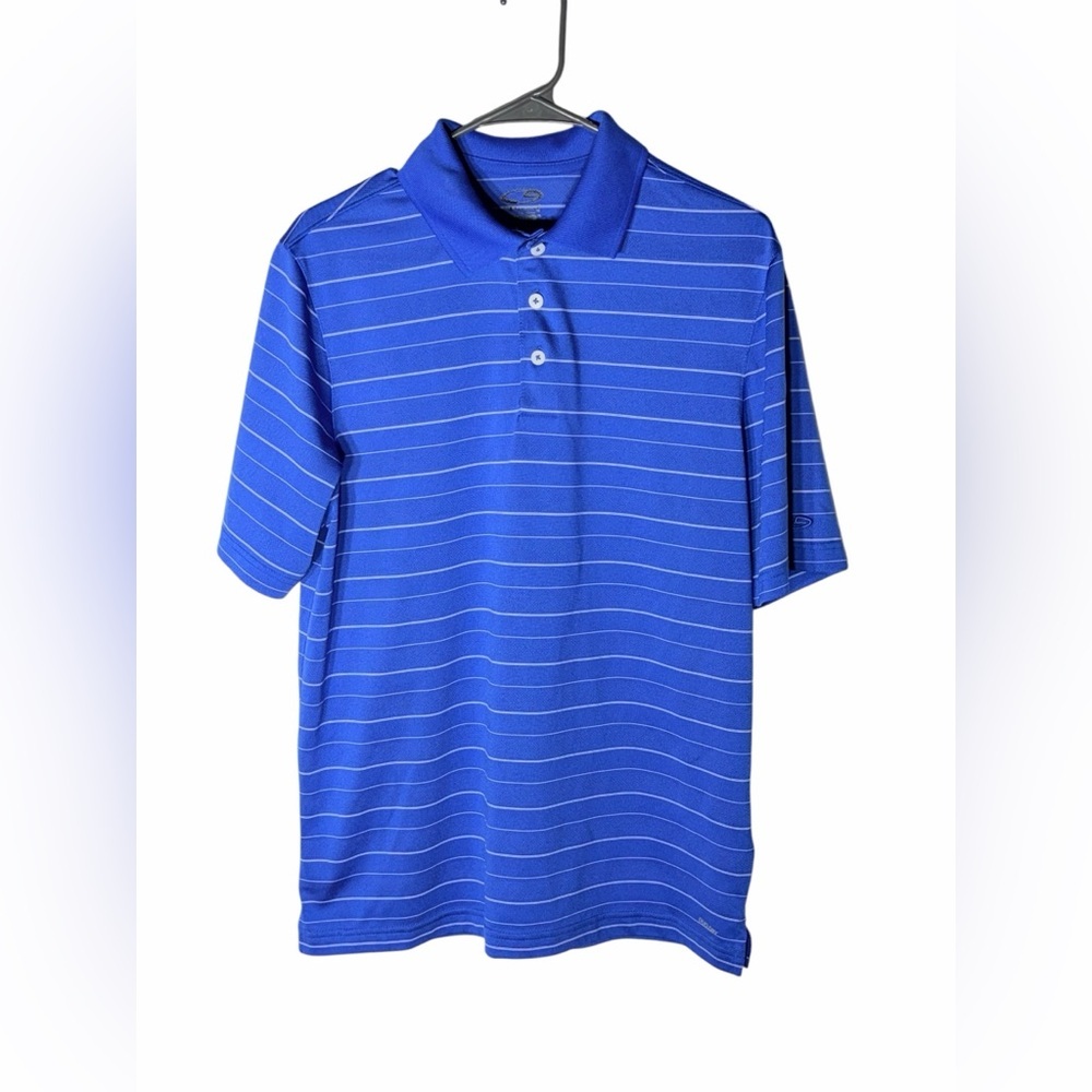 Champion Men’s Royal Blue Polo with White Stripes Medium